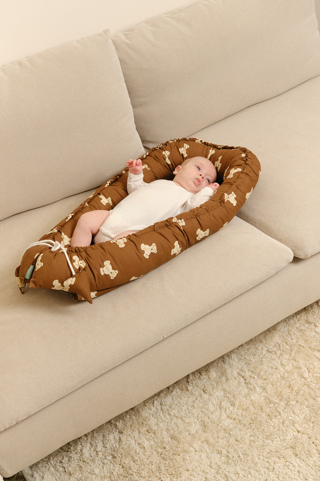 Baby nest - Teddy Mocca