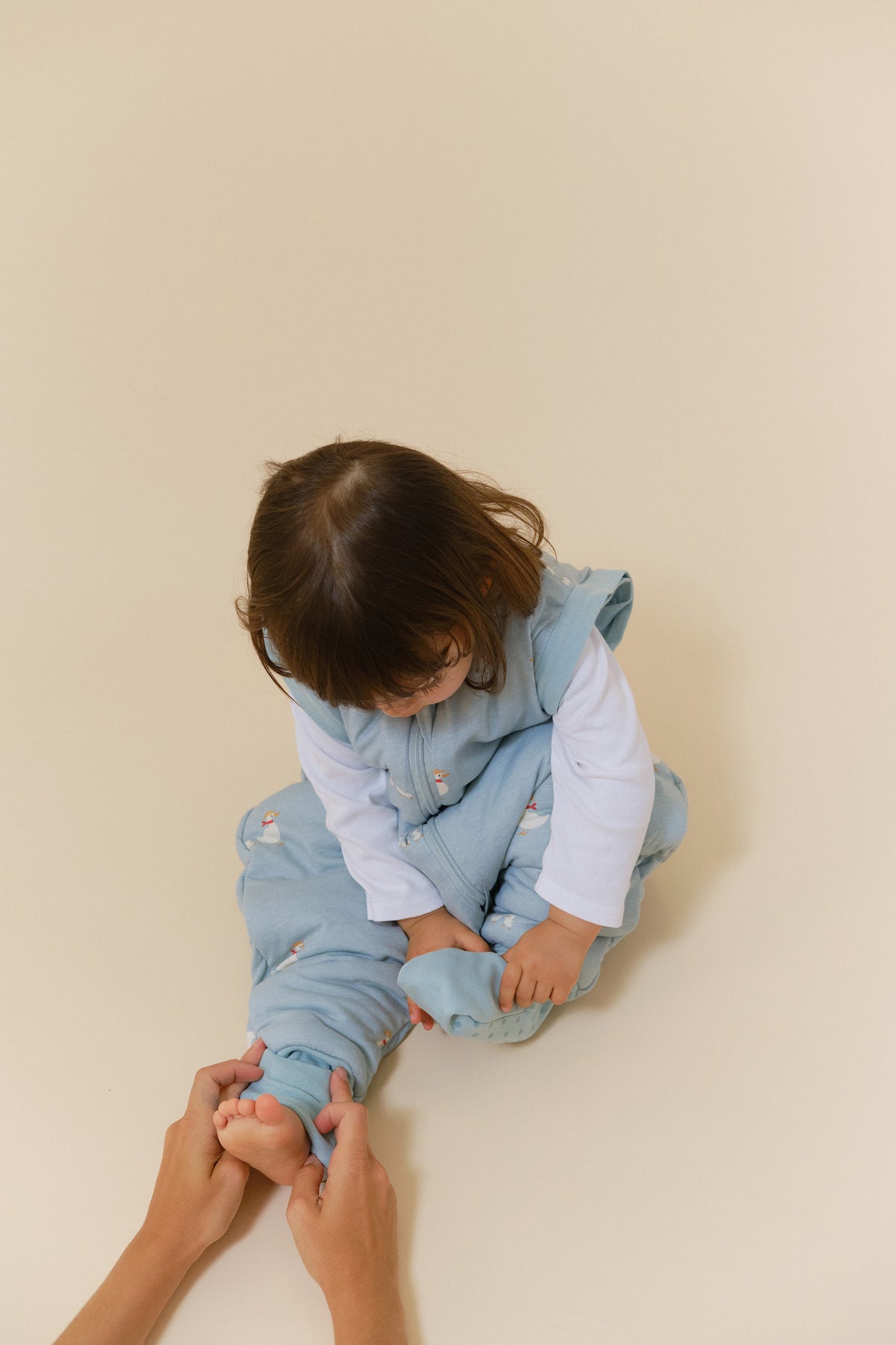 Schlafsack mit Ärmeln und rutschfesten Socken –  Duck Family – TOG 2.5