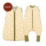 Siblings Carrots Pack (2 products): sleeping jumpsuit + TOG 2.5 sleeping bag