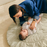 Rounded crawling mat - Mint Tea