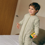 Sleeping jumpsuit with sleeves and socks - Mint Tea - TOG 2.5
