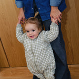 Sleeping jumpsuit with sleeves and socks - Mint Tea - TOG 2.5