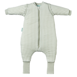 Sleeping jumpsuit with sleeves and socks - Mint Tea - TOG 2.5
