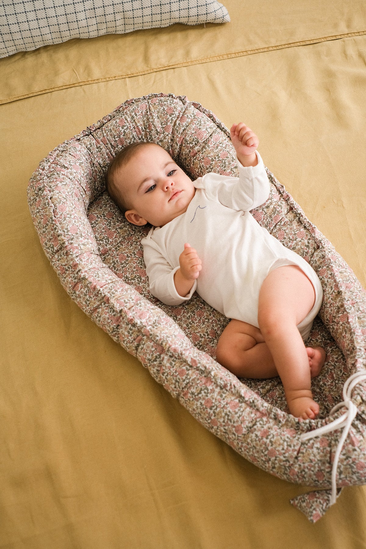 Pack Peony (3 products): crawling matt + babynest + baby organizer