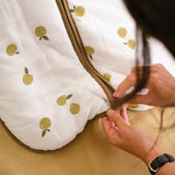 Babyschlafsack - Bambus Musselin - Apples - TOG 2.5
