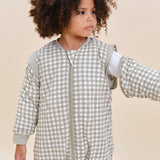 Sleeping jumpsuit with sleeves and socks - Mint Tea - TOG 2.5