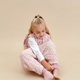 Pijama manta con mangas y calcetines antideslizantes - Misty Rose - TOG 2.5