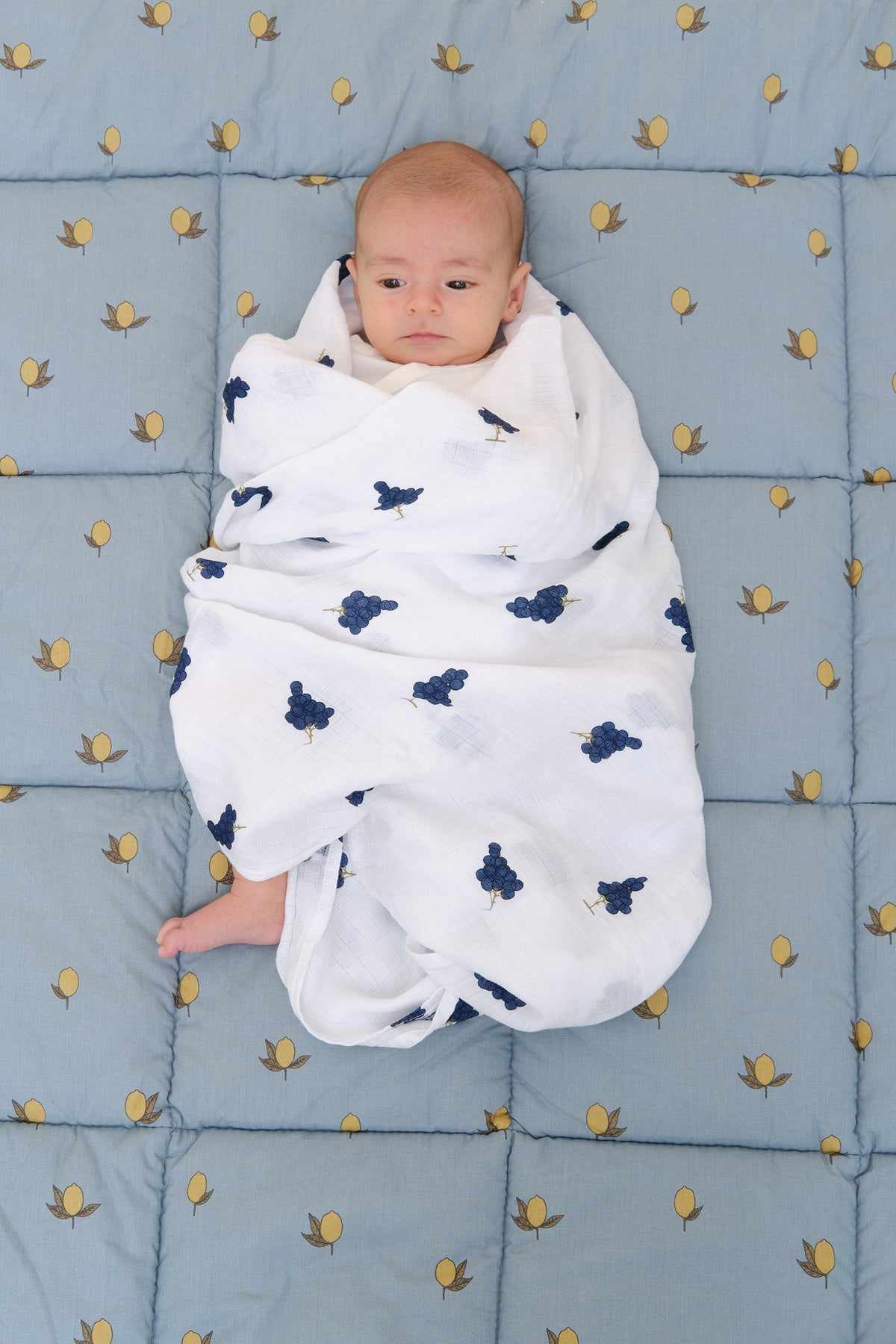 Muslin bamboo blanket - Grapes