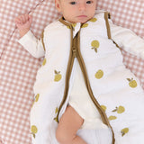 Apples Baby Muslin Pack (2 products): bamboo muslin blanket + muslin sleeping bag TOG 2.5