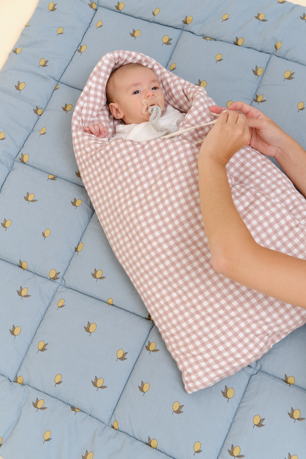 Pack Dusty Rose (2 products): winter footmuff + sleeping bag TOG 2.5