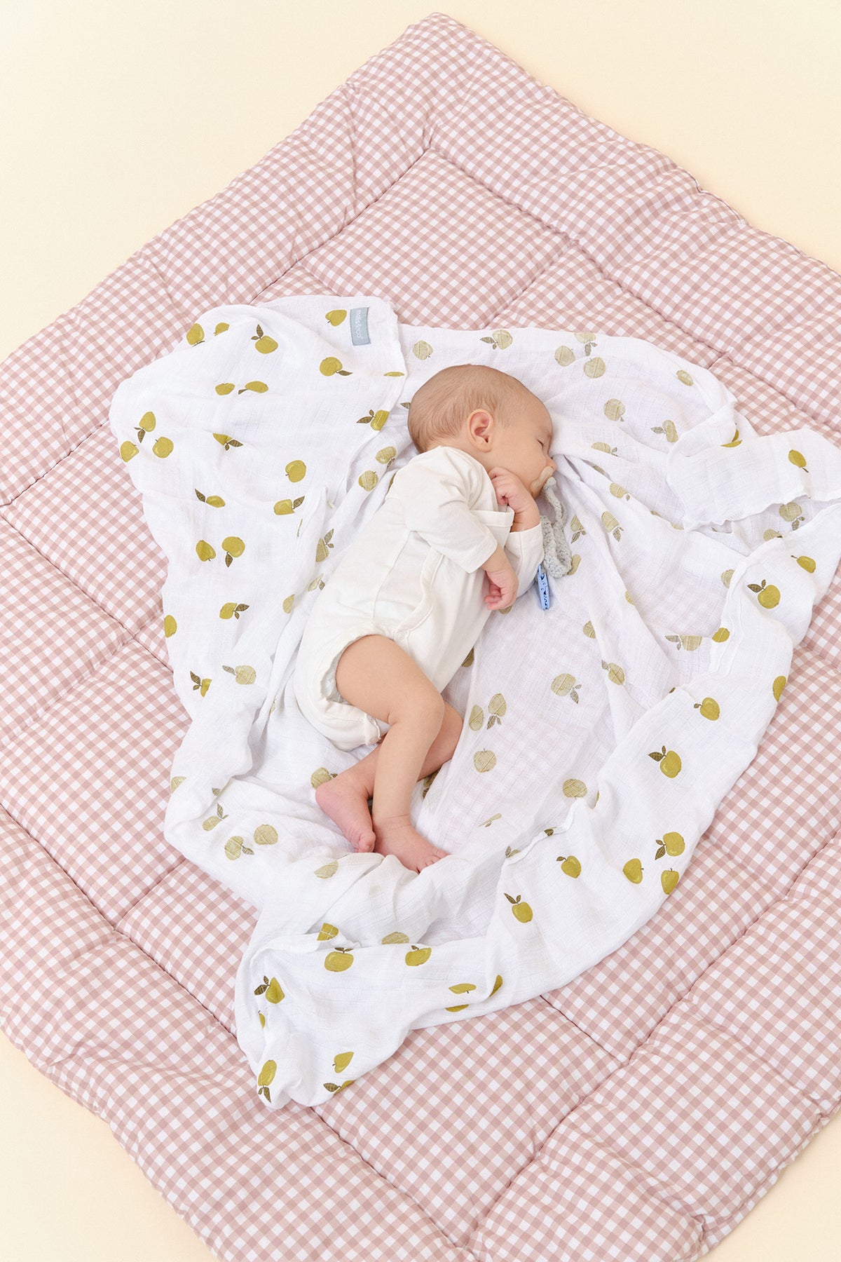 Muslin bamboo blanket - Apples