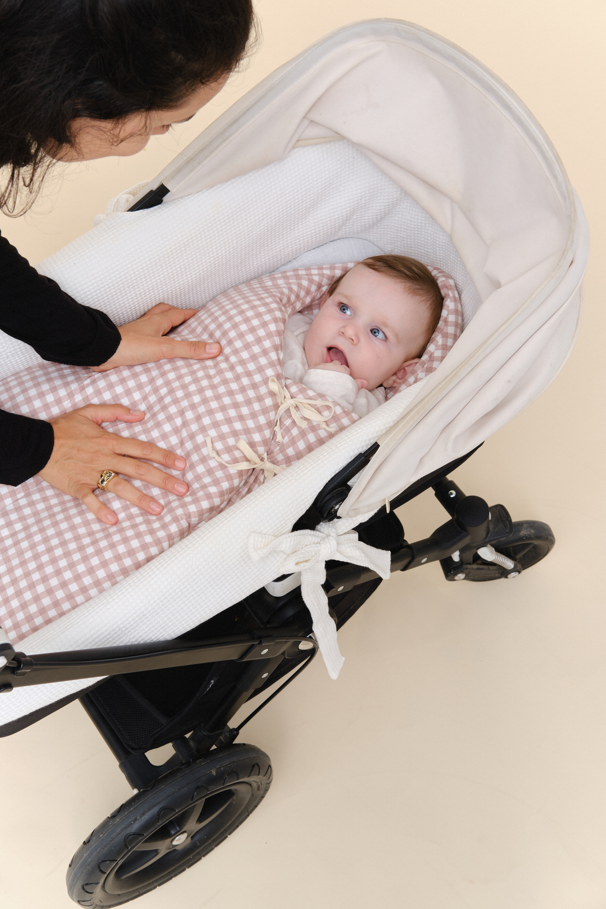 Pack Dusty Rose (2 products): winter footmuff + sleeping bag TOG 2.5