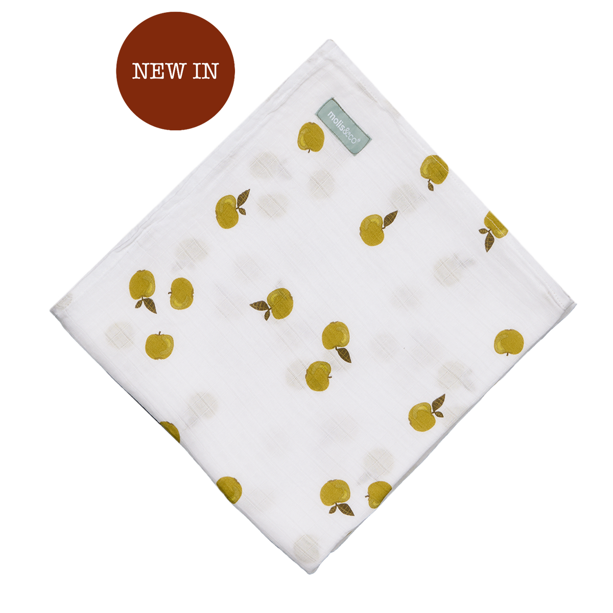 Muslin bamboo blanket - Apples