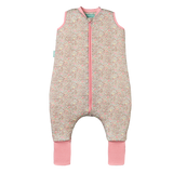 Sleeping jumpsuit with socks - Pastel Floral - TOG 2.5