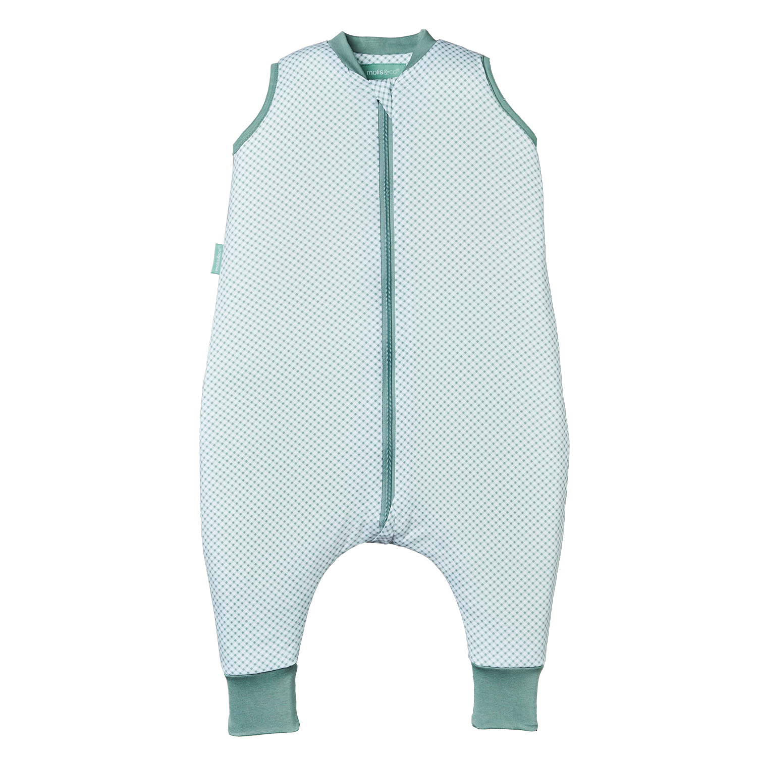 Schlafsack mit füssen - Vichy Green