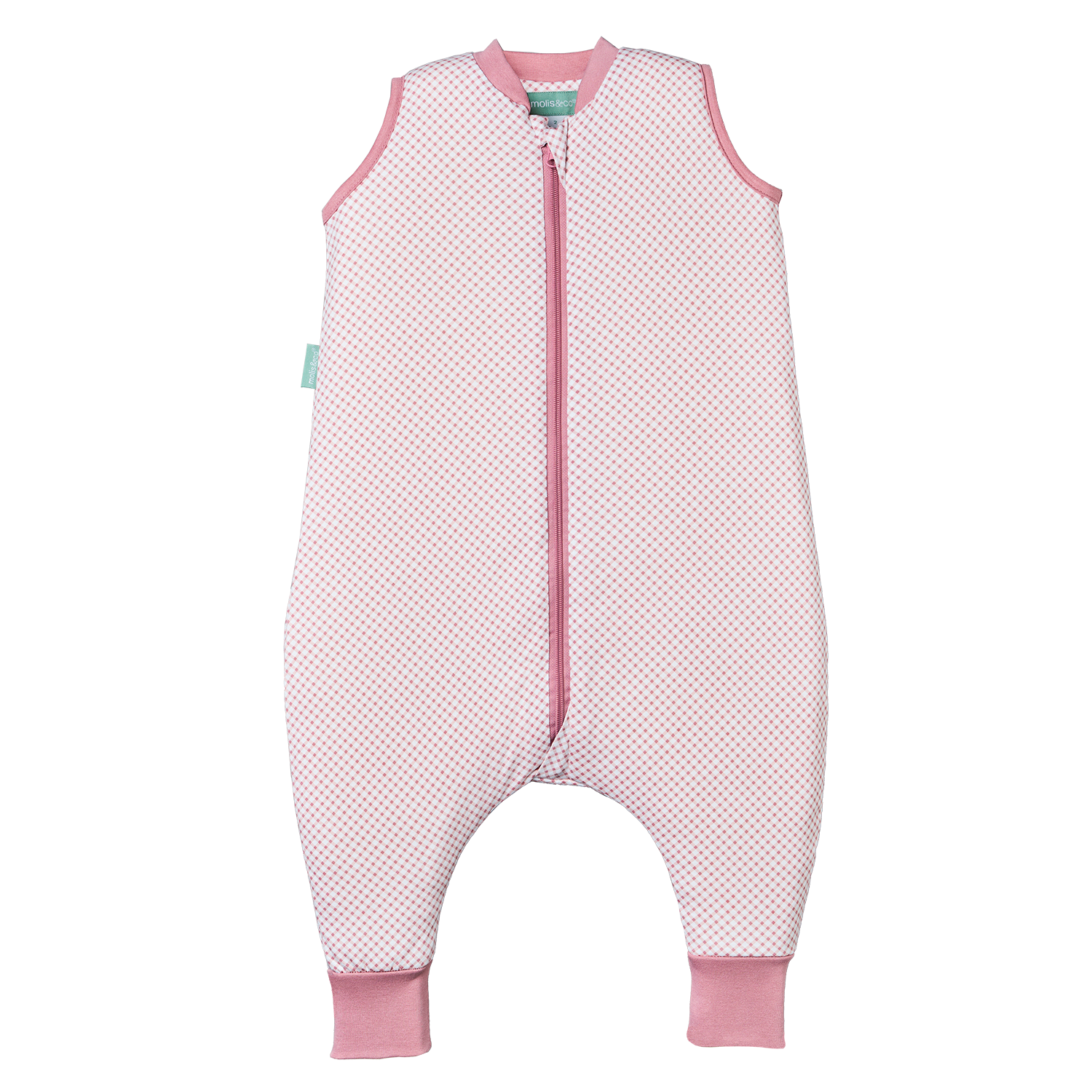 schlafsack weste Schlafsack mit füssen - Vichy Pink