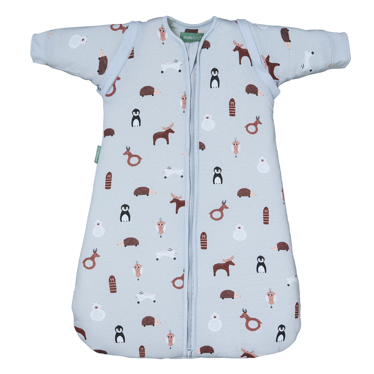 Babyschlafsack mit Ärmeln - Winter Animals - TOG 2.5