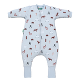Sleeping jumpsuit with sleeves and socks - Winter Animals - TOG 2.5