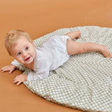 Rounded crawling mat - Mint Tea