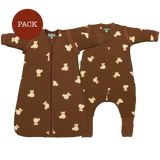 Siblings Teddy Mocca Pack (2 products): Sleeping jumpsuit + TOG 1 sleeping bag