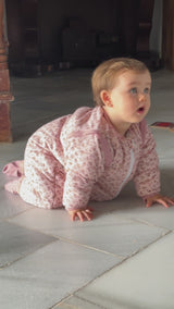 SLEEPING JUMPSUIT - MISTY ROSE - TOG 2.5 - WITH SOCKS AND SLEEVES