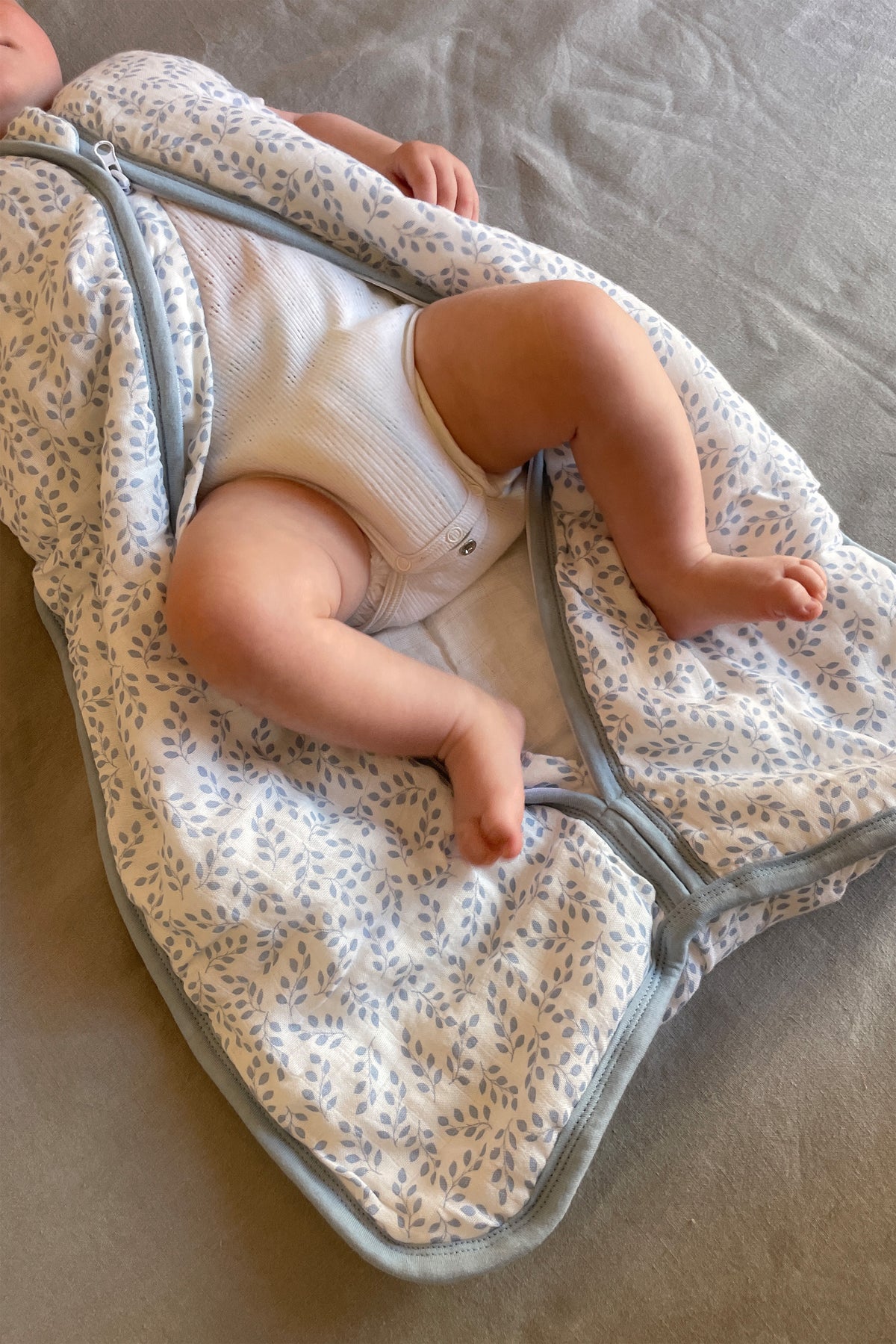 Baby sleeping bag - Cotton muslin - Zen Garden - TOG 2.5