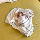 Pack Mint Tea (4 products): Changing mat + newborn nest + organizer + muslin cotton blanket