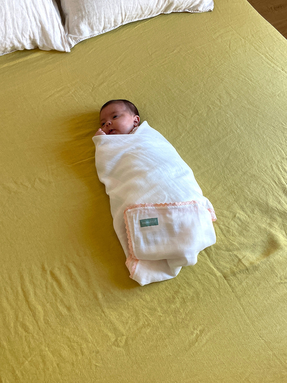 Dusty Rose Pack (4 produkte): Babyschlafsack TOG 2.5 + Neugeborenen-Nest + Musselindecke +Spielmatte