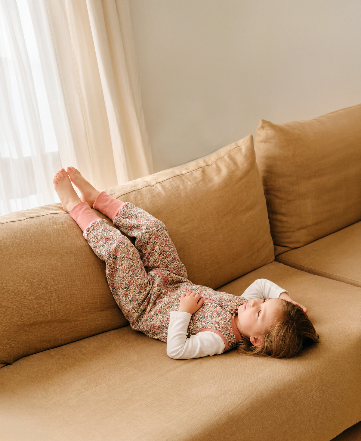 Pijama manta con calcetines antideslizantes - Peony - TOG 1