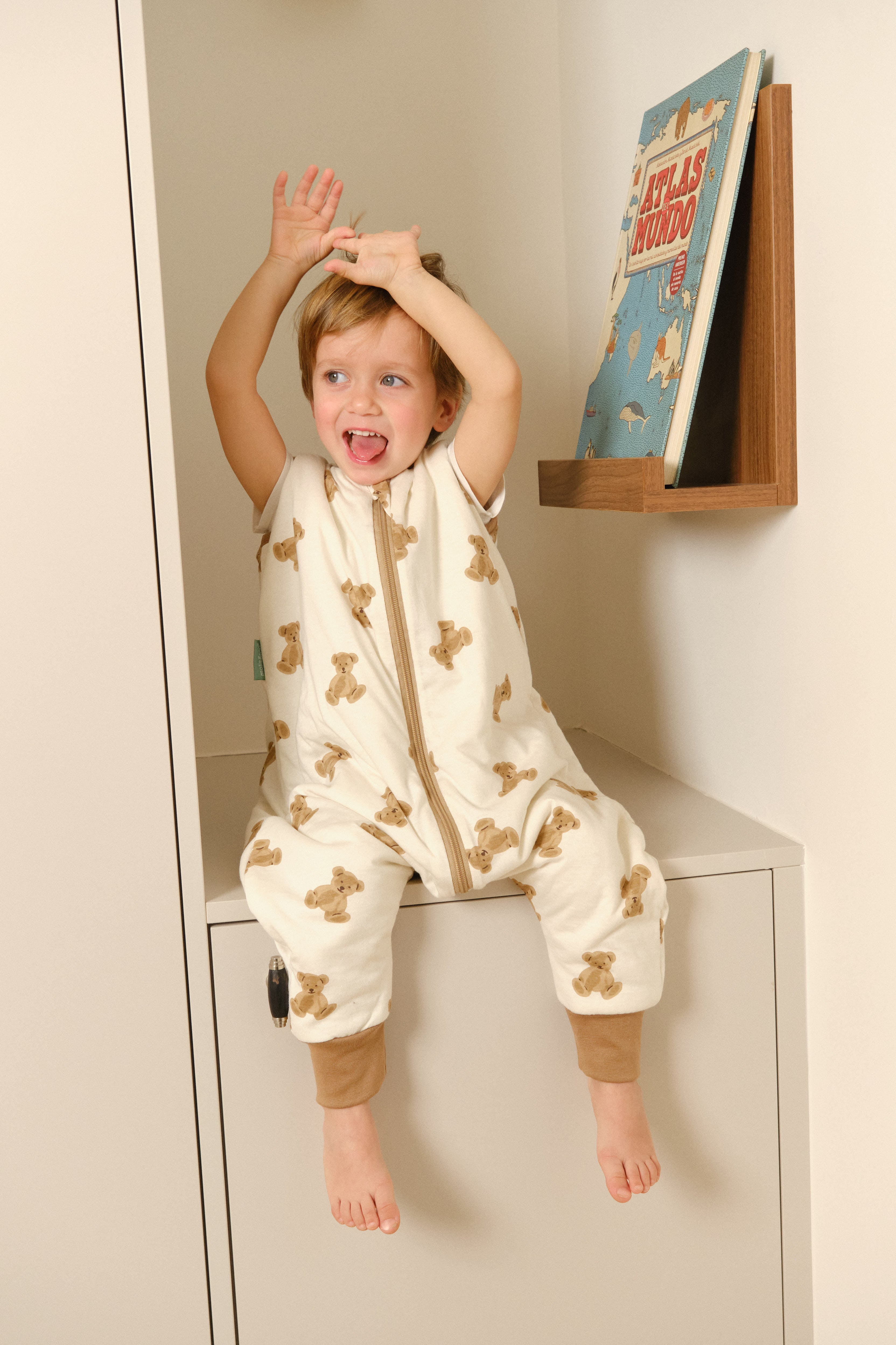 Sacco Nanna Molis&co Con Piedini - 1 TOG, Cotone Oeko-Tex, Primavera/Autunno, 2 Anni - Foto 10