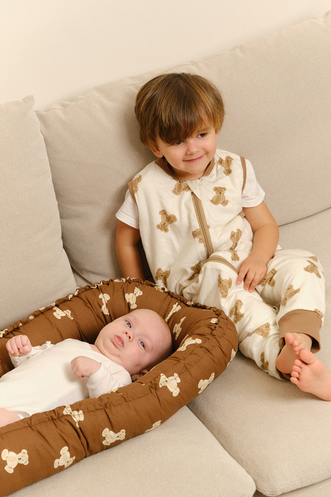 Babynest Teddy Mocca