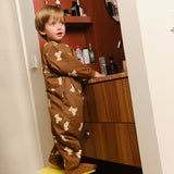 Schalfsack mit Ärmeln und rutschfesten Socken – Teddy Mocca – TOG 1