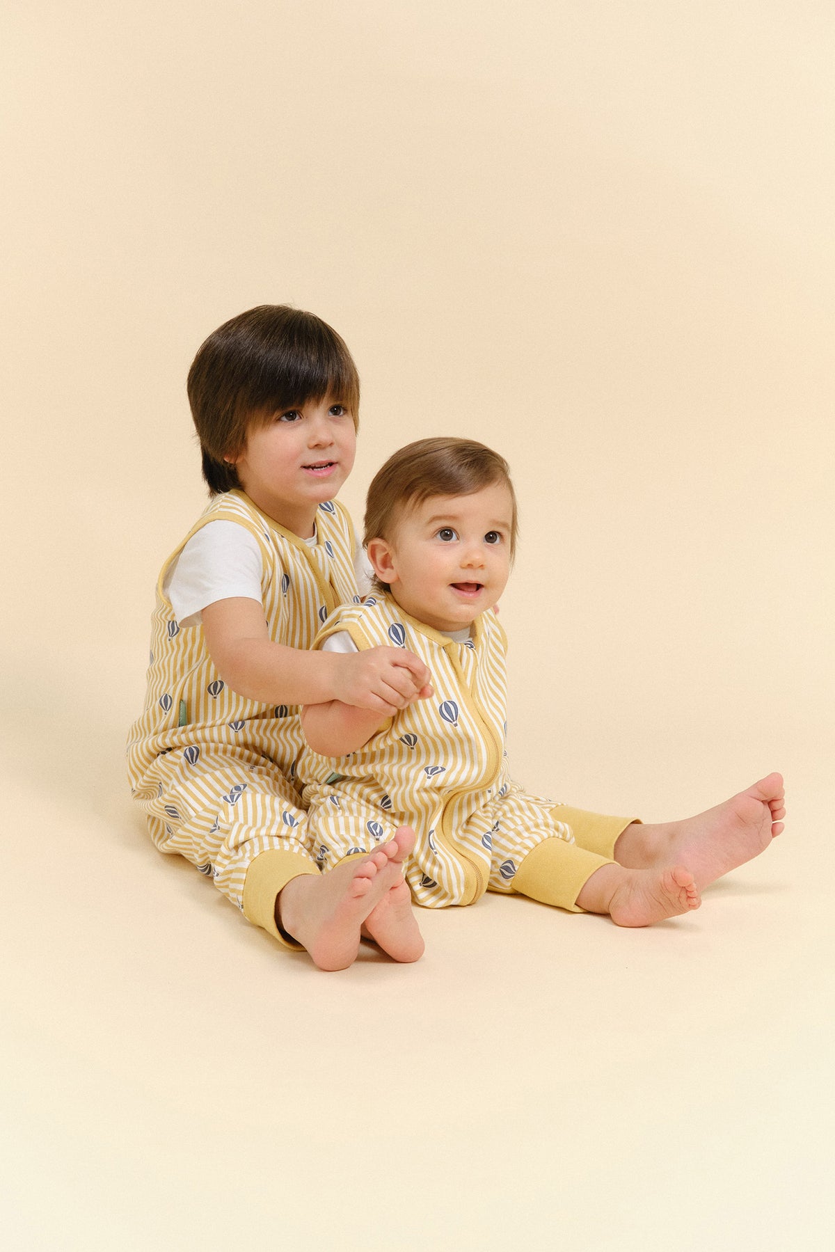 Pack frères et sœurs Balloons TOG 0.5 et Good Night TOG 1 (2 produits): 2 gigoteuses à pieds