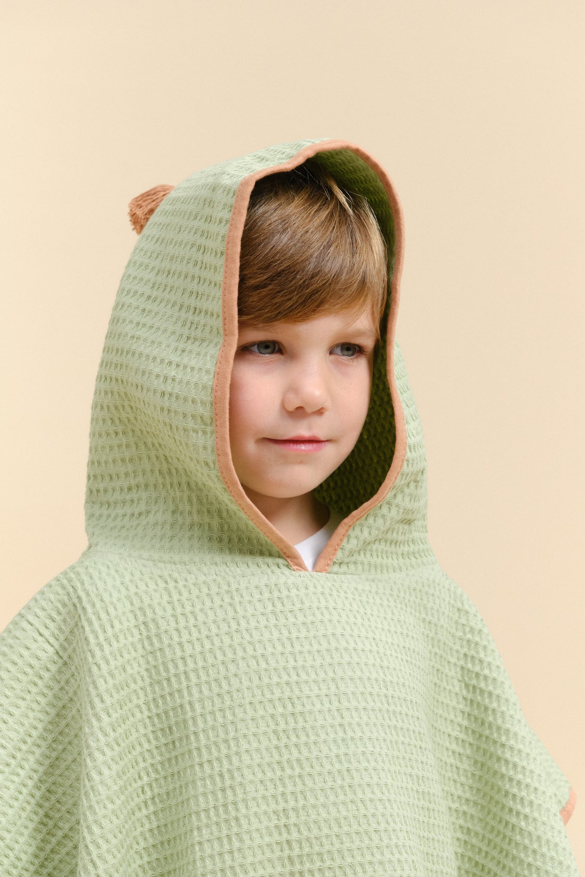 Poncho towel - Green Splash