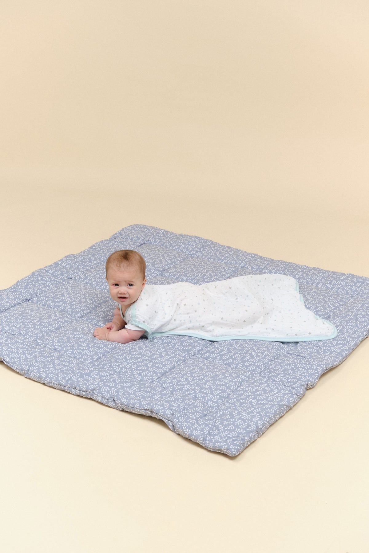 Babyschlafsack - Baumwoll Musselin - Blue Sky - TOG 0.4