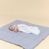 Baby sleeping bag - Cotton muslin - Blue sky - TOG 0.4