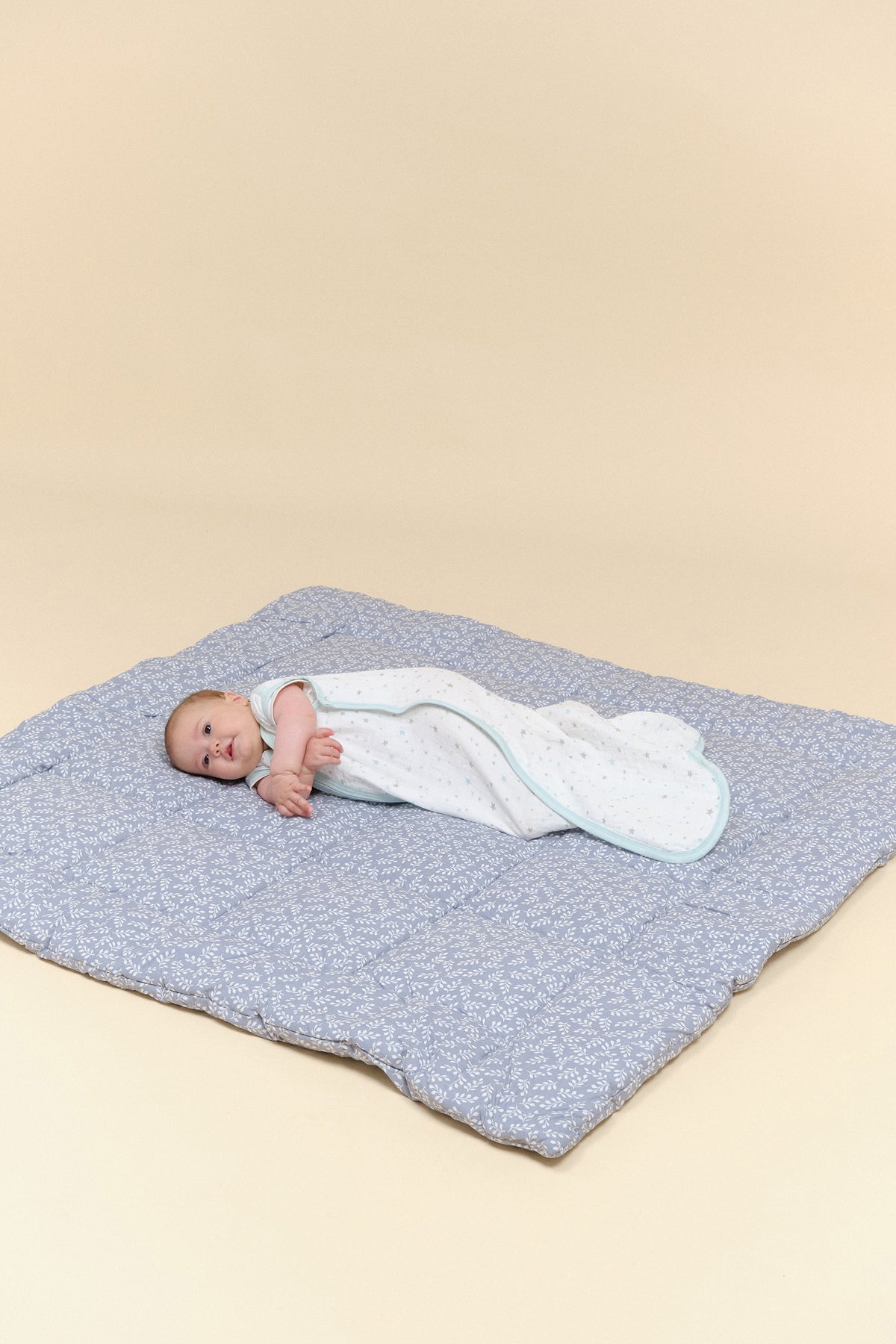 Babyschlafsack - Baumwoll Musselin - Blue Sky - TOG 0.4