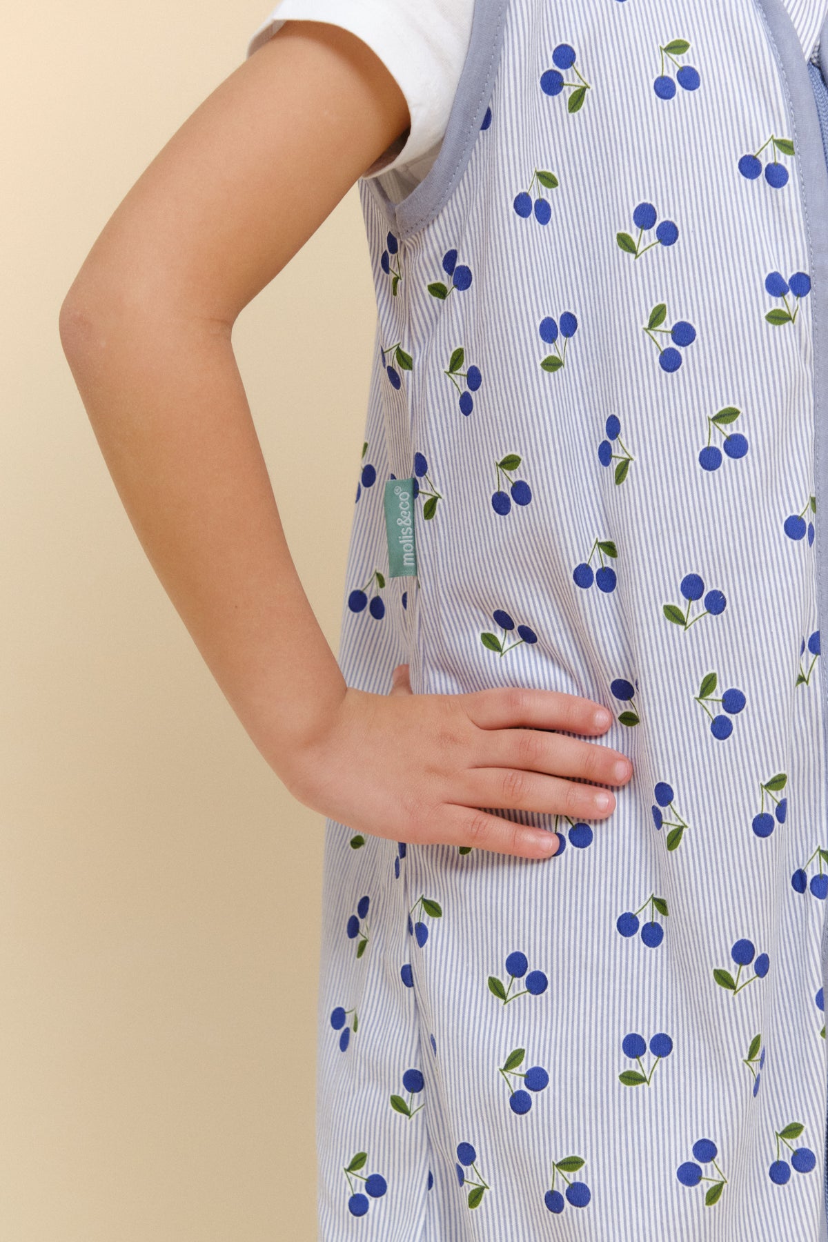 Sleeping jumpsuit - Cherries - TOG 0.5