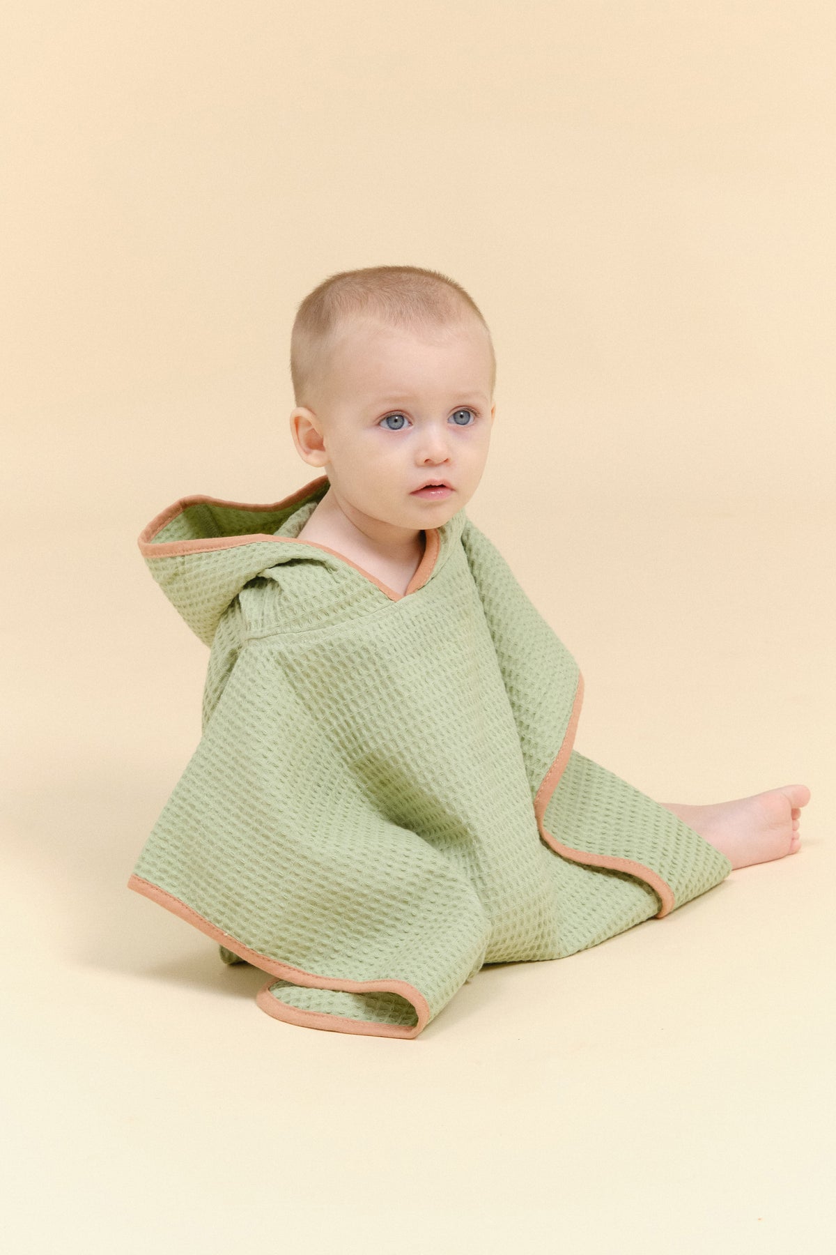 Poncho towel - Green Splash