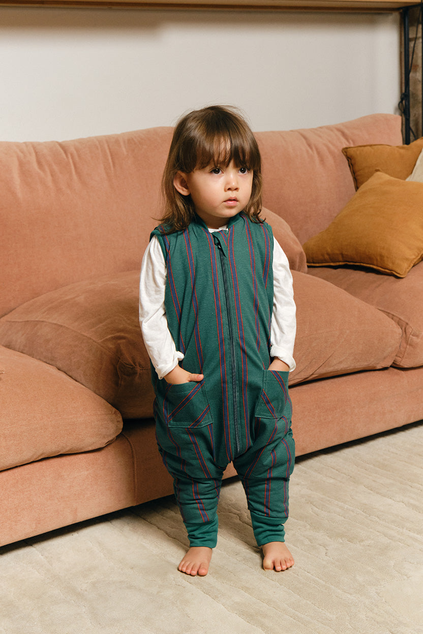 Pijama manta con bolsillos - Forest Stripes - TOG 2.5