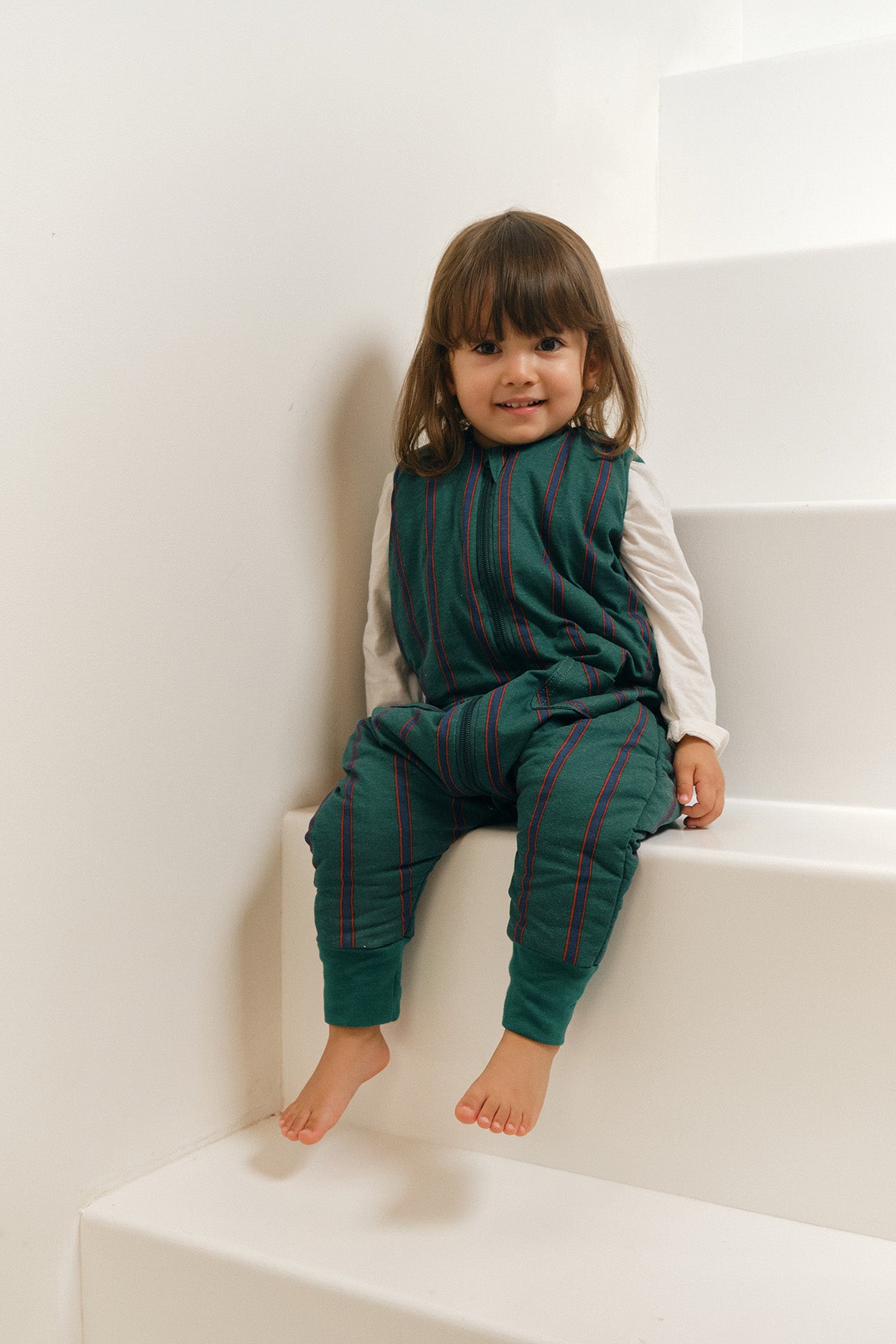 schlafsack mädchen 10 jahre Schlafsack mit Füßen für Babys ideal für den Winter. Forest Stripes- TOG 2.5
