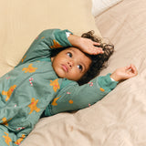 Sleeping jumpsuit with sleeves and socks - Gingerbread - TOG 2.5