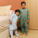 Sleeping jumpsuit with sleeves and socks - Animal Party - TOG 2.5