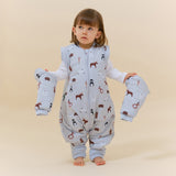 Pijama manta con mangas y calcetines antideslizantes - Winter Animals - TOG 2.5