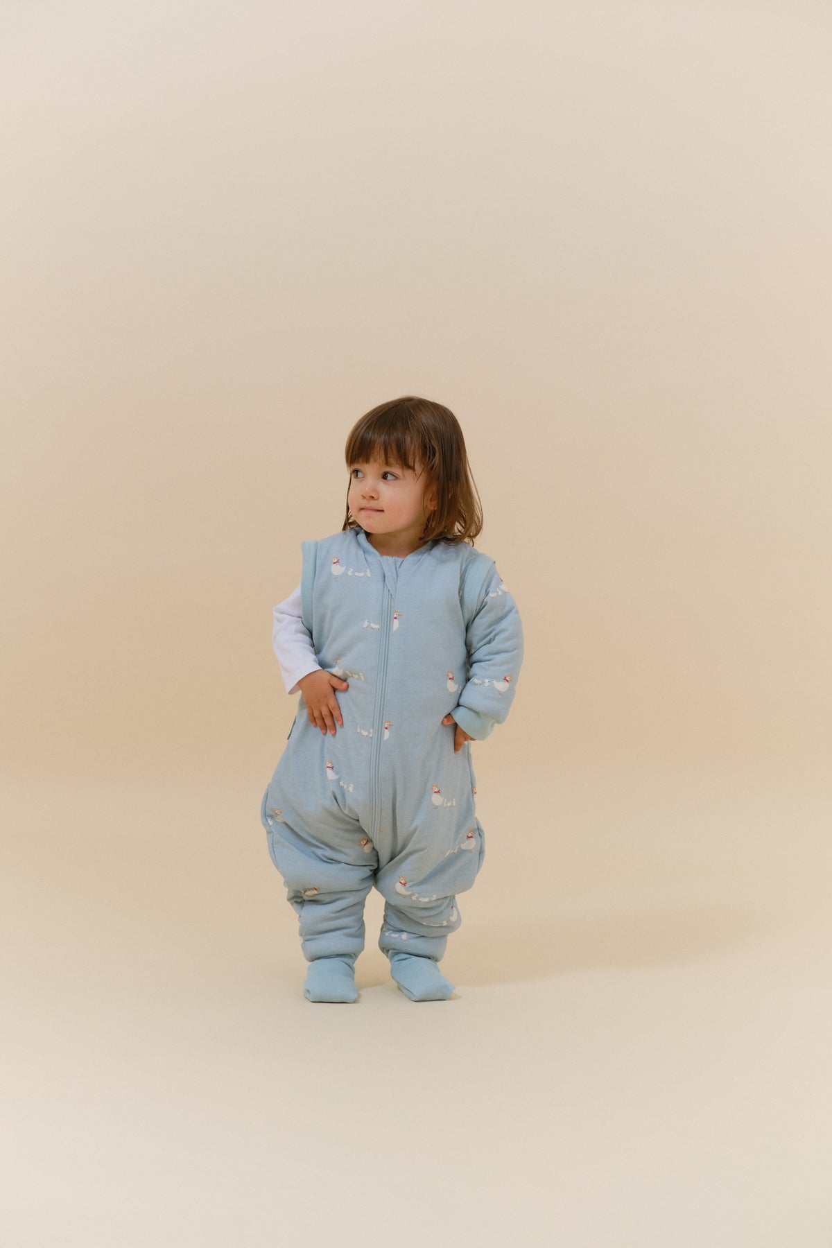 Pijama manta con mangas y calcetines antideslizantes - Duck Family - TOG 2.5