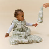 Baby sleeping bag with sleeves - Mint Tea - TOG 2.5