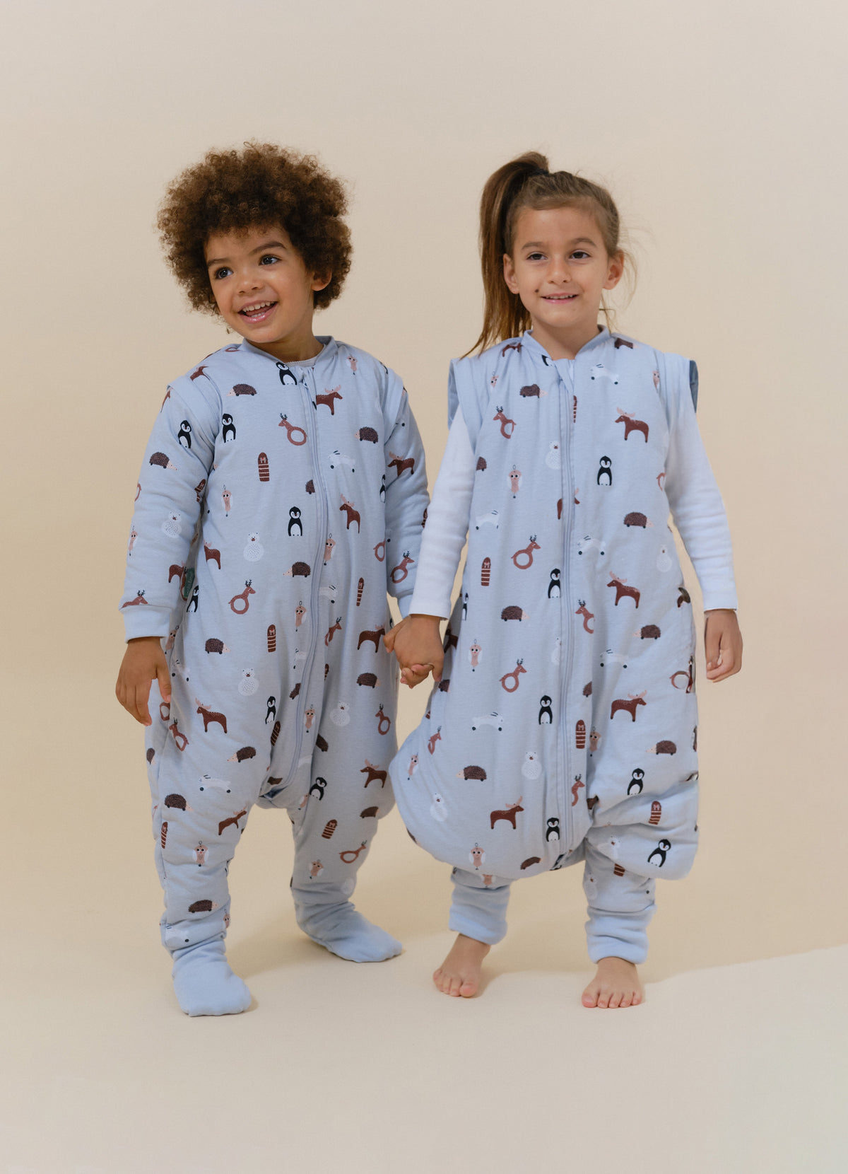 Pijama manta con mangas y calcetines antideslizantes - Winter Animals - TOG 2.5
