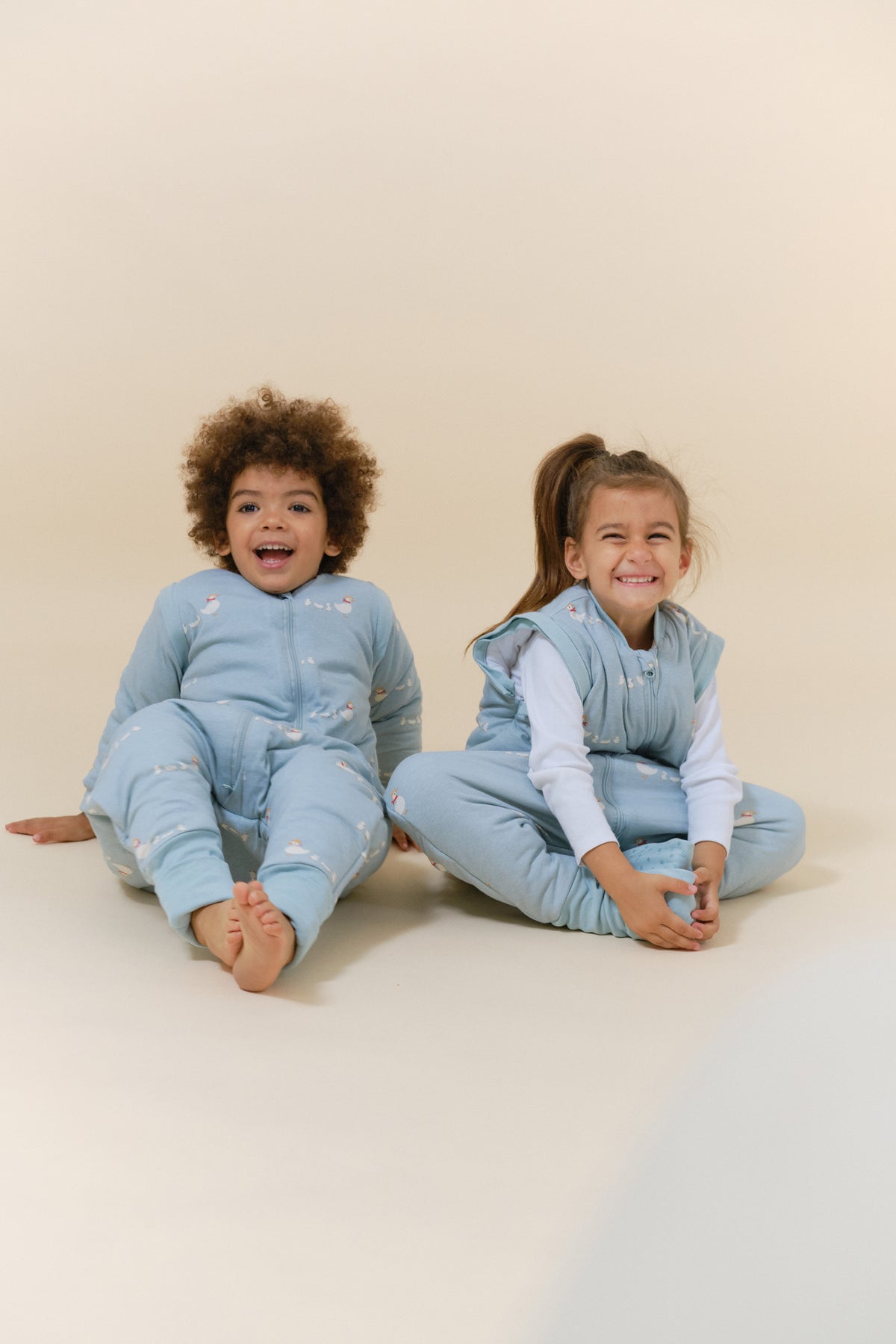 Pijama manta con mangas y calcetines antideslizantes - Duck Family - TOG 2.5