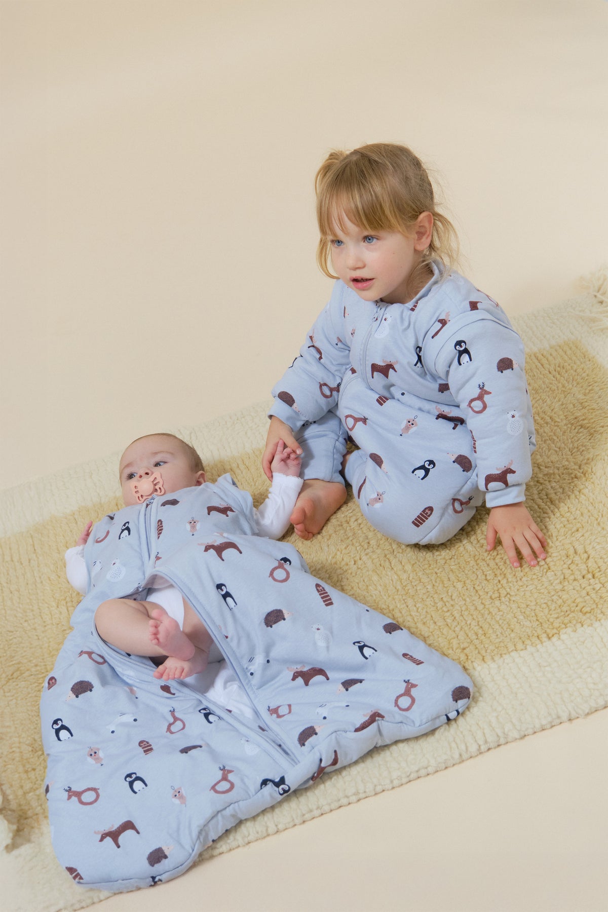 Baby sleep sack with sleeves - Winter Animals - TOG 2.5