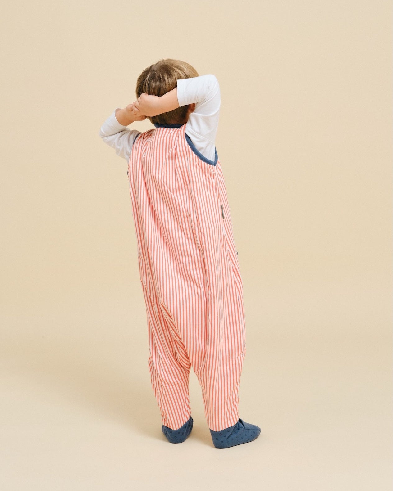 Schlafsack mit füssen und rutschfesten Socken - Sailor orange